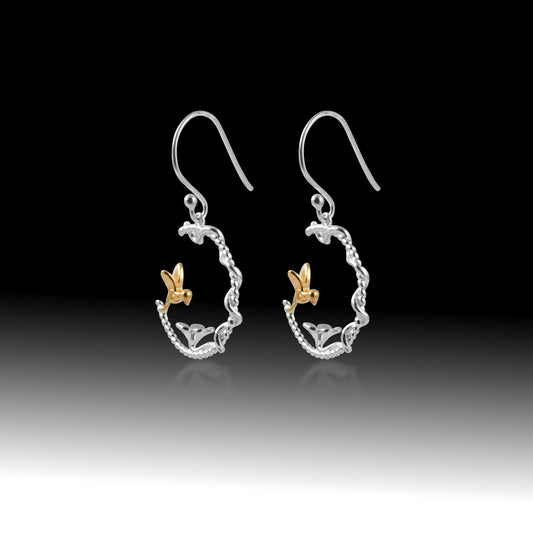 Sip Of Sky Earrings- Sterling Silver