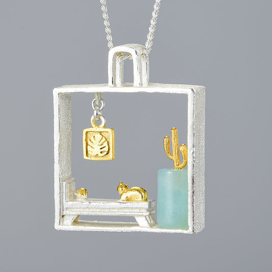 Lazy Cat Necklace