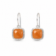 Carnelian Gemstone Drop Earrings in 925 Sterling Silver