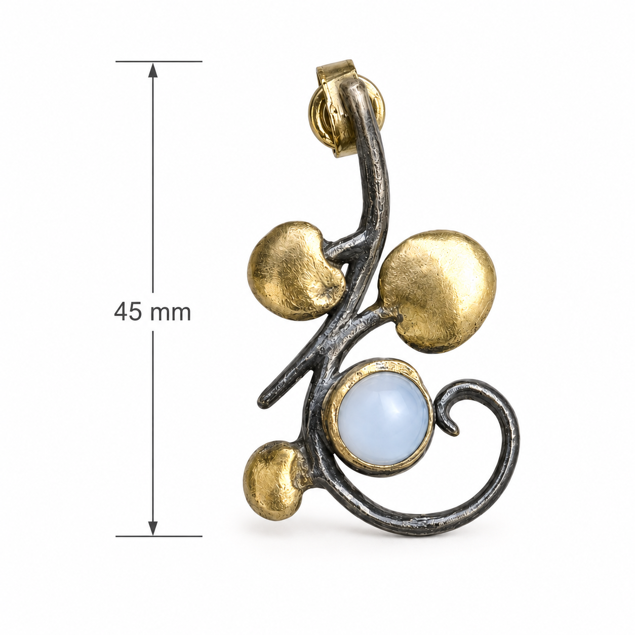 Freshwater Pearl Botanical Earrings in 18K Gold-Plated Sterling Silver