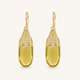 Lemon Quartz & White Topaz 18K Gold-Plated 925 Sterling Silver Drop Earrings