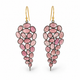 Pink Tourmaline Cascade Earrings – 18k Gold Plated Over 925 Sterling Silver