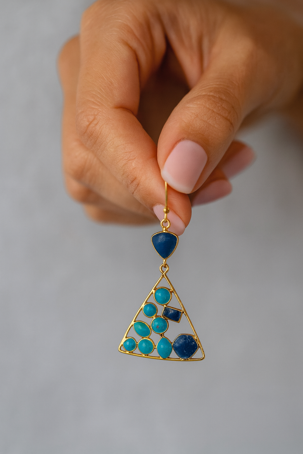 Arizona Turquoise and Lapis Earrings