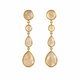 Yellow Rutilated Quartz Earrings – 18k Gold Plated on 925 Sterling Silver
