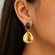 Amethyst Earrings- 18k Gold Plated on 925 Sterling Silver