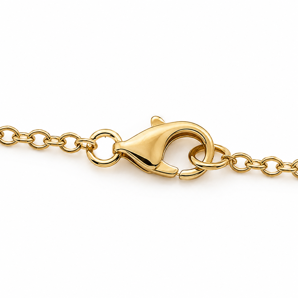 Black Onyx and White Topaz Crescent Necklace- 18k Gold Plated over 925 Sterling Silver