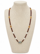 Red Garnet, Labradorite, Citrine & Freshwater Pearl Necklace in 925 Sterling Silver & 18k Gold Filled