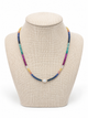 Multi Sapphire, Green Emerald & Baroque Pearl Necklace- 18k Gold Filled