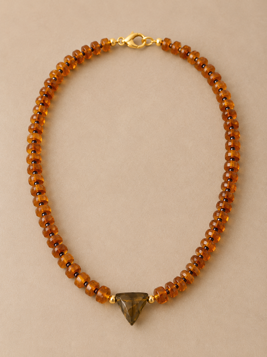 Carnelian, Labradorite, and Lapis Necklace-Gold Filled Accents