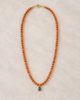 Carnelian Labradorite Necklace with Gold Filled Accents