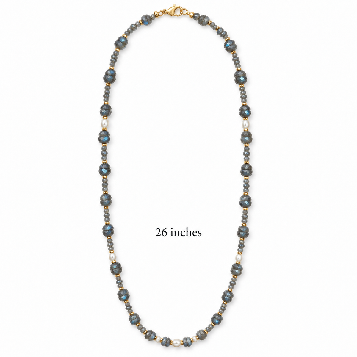Labradorite & Freshwater Pearl Gold-Filled Necklace