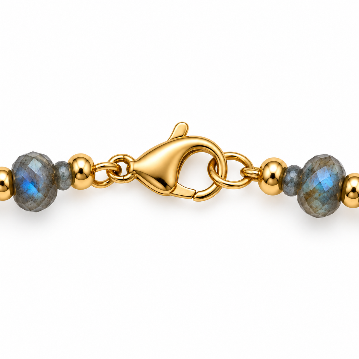 Labradorite & Yellow Rutilated Quartz Necklace – Gold Filled
