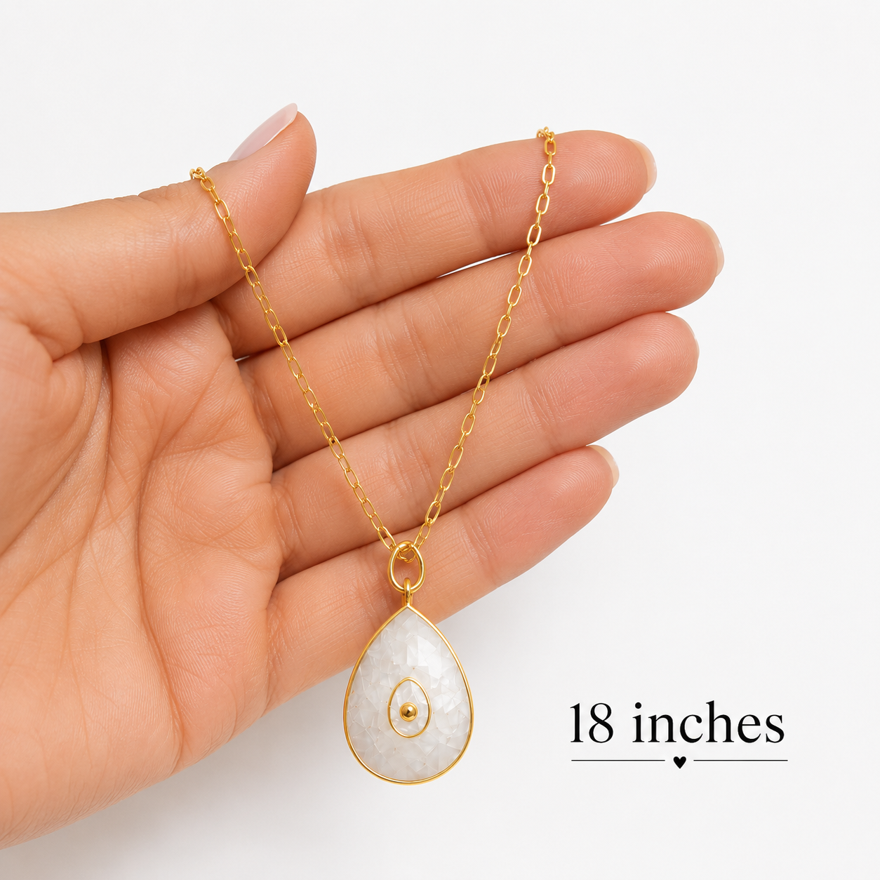 Rainbow Moonstone Bezel Setting Necklace- Gold Filled Chain