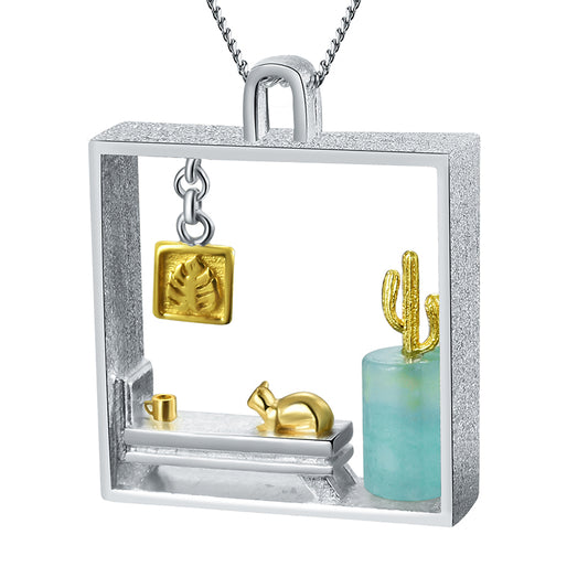 Lazy Cat Necklace