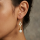 Freshwater Pearl Drop Earrings – 18k Gold Plated Sterling Silver