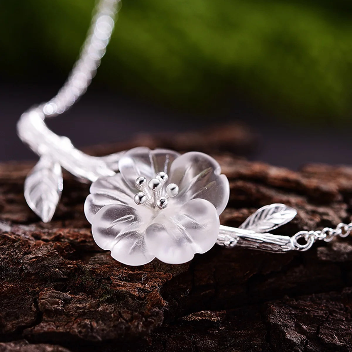 Crystal Flower Necklace