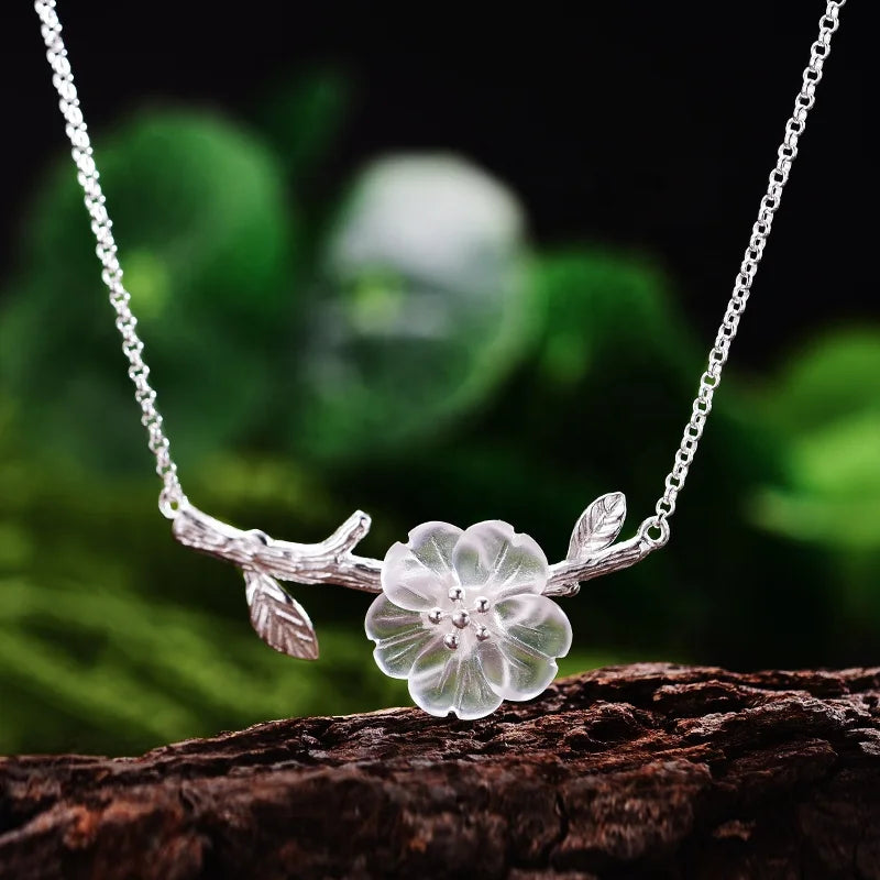 Crystal Flower Necklace