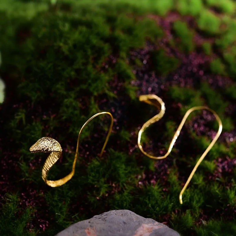 Snake Drop Earrings
