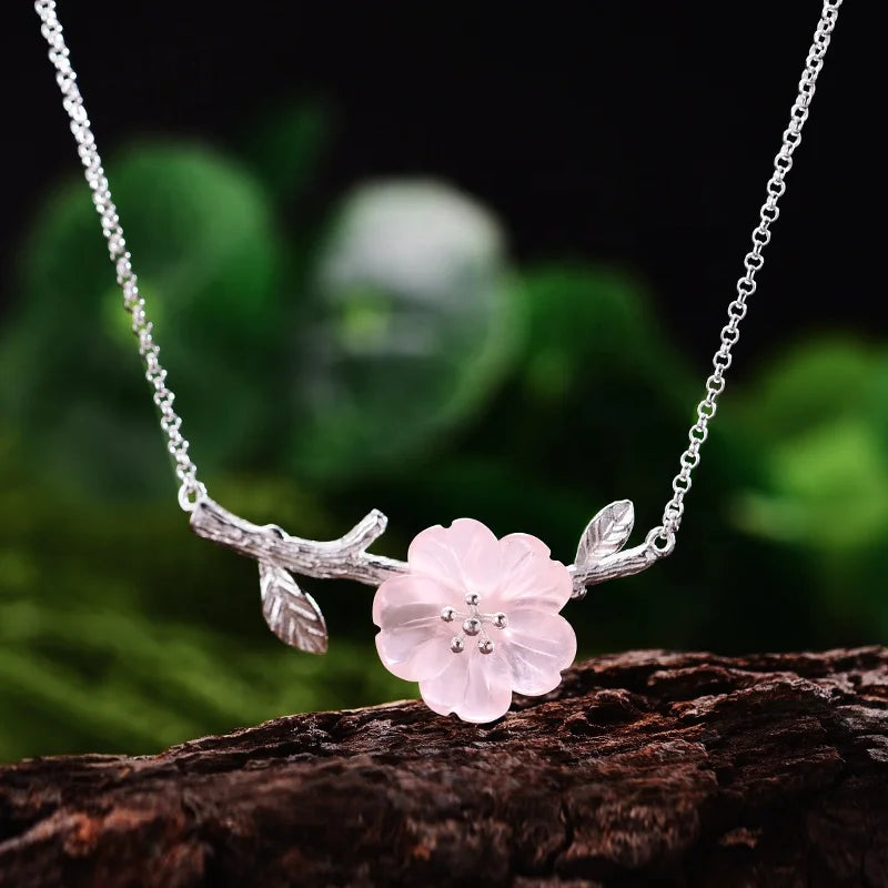 Crystal Flower Necklace