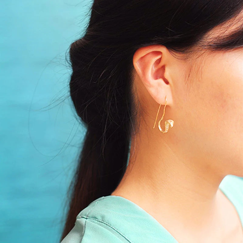 Snake Drop Earrings