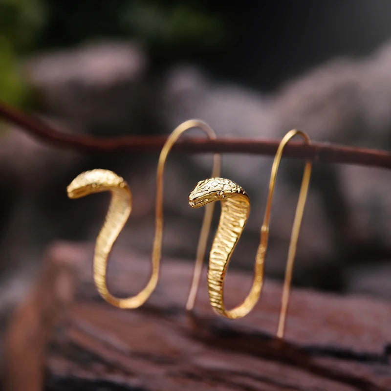 Snake Drop Earrings