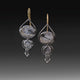 Artisan Black Rutilated Quartz Drip Earrings