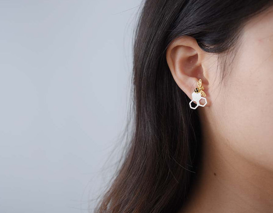 Honey Comb Earrings
