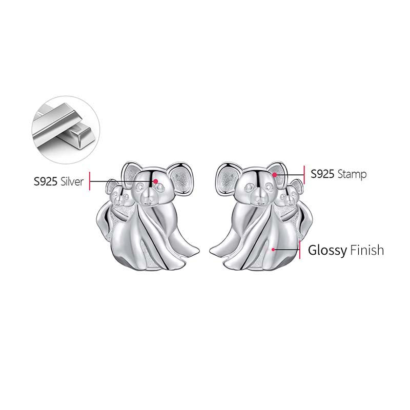Koala Stud Earrings