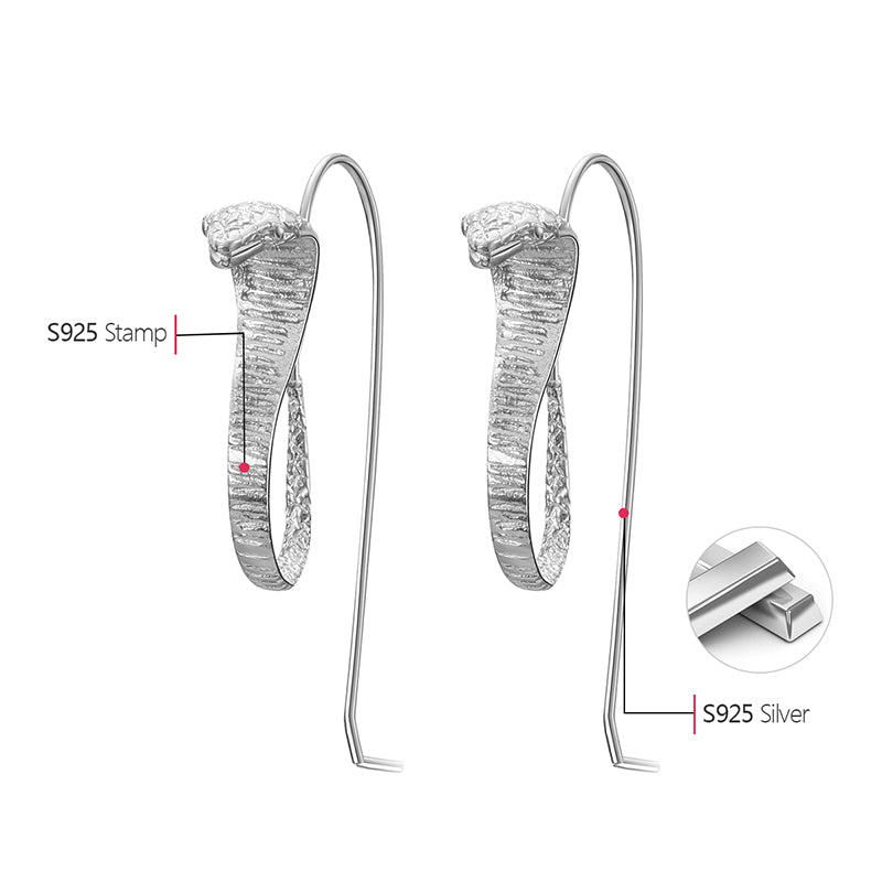 Snake Drop Earrings