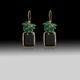 Artisan Green Onyx & Black Onyx Statement Earrings
