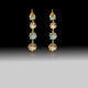 Green Apatite with Citrine Two Toned with Black Rhodium and 18k Gold