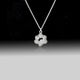 Dog Paw Print Necklace – 925 Sterling Silver & Cubic Zirconia Pendant