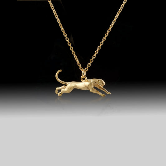 Panther Necklace- 925 Sterling Silver 18k Gold Plated