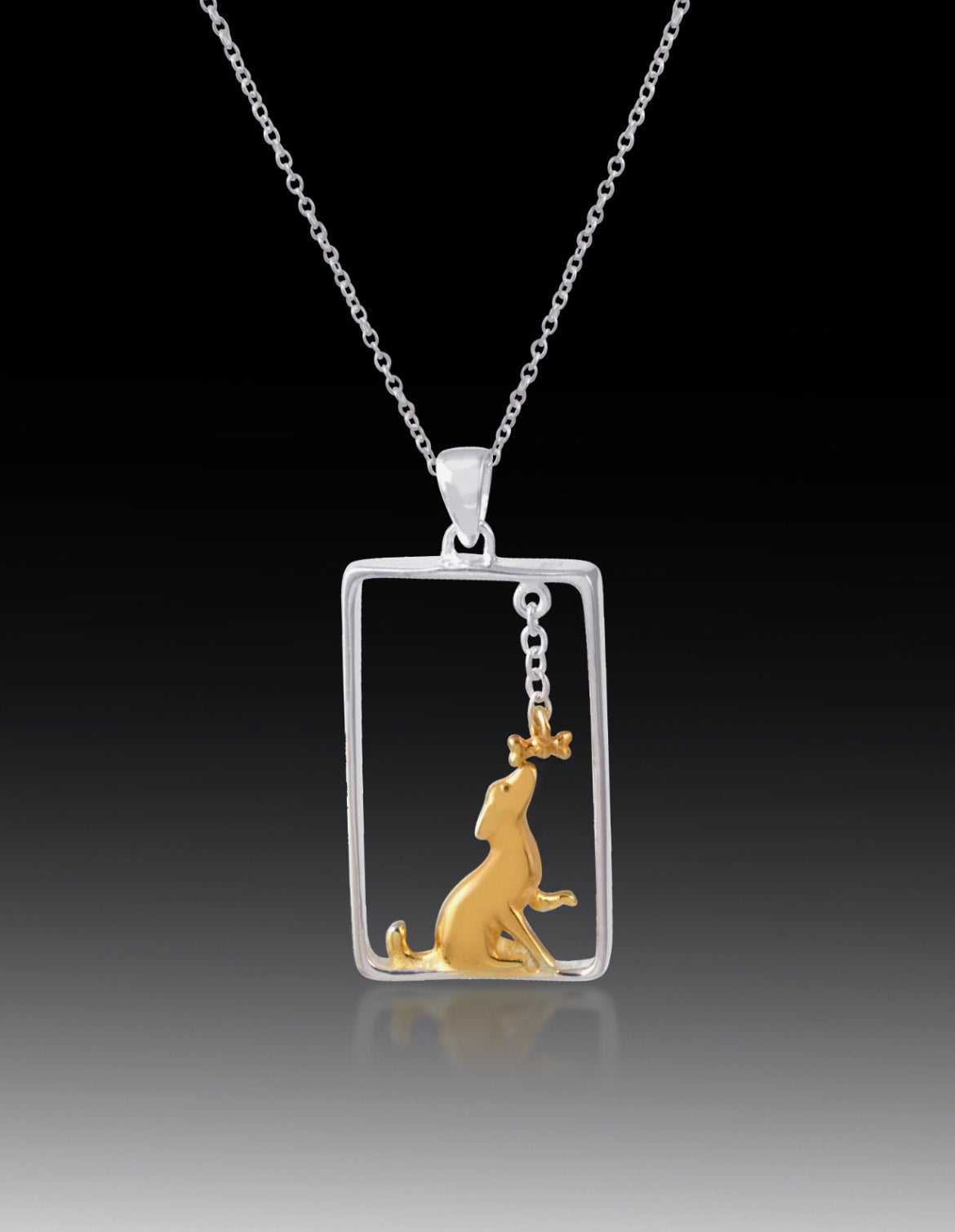 Ruff Love Necklace- 18k Gold Plated on 925 Sterling Silver