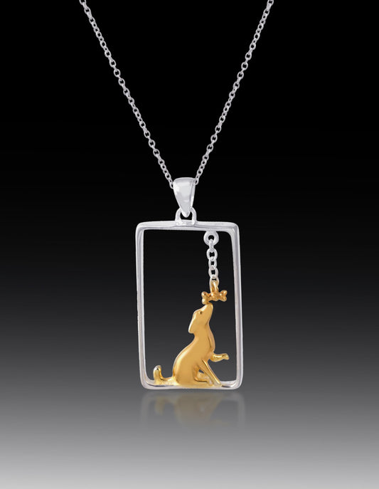 Ruff Love Necklace- 18k Gold Plated on 925 Sterling Silver