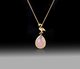 Pink Chalcedony Flamingo Necklace- 925 Sterling Silver