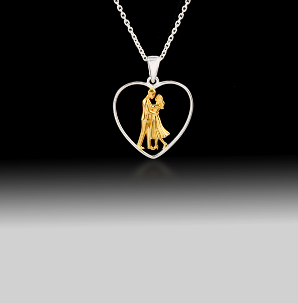 Dancing Forever Necklace - 925 Sterling Silver 18k Gold Plated
