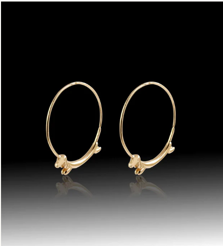 Dachshund Earrings- 925 Sterling Silver 18k Gold Plated