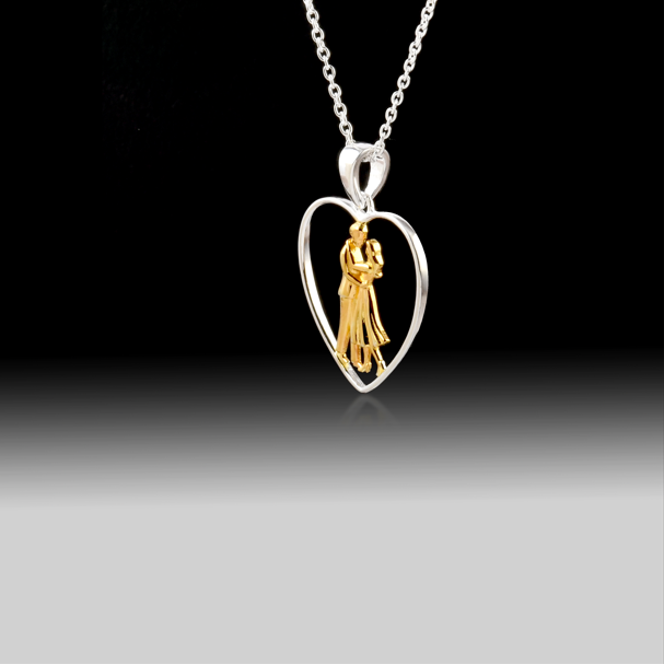 Dancing Forever Necklace - 925 Sterling Silver 18k Gold Plated