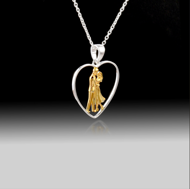Dancing Forever Necklace - 925 Sterling Silver 18k Gold Plated