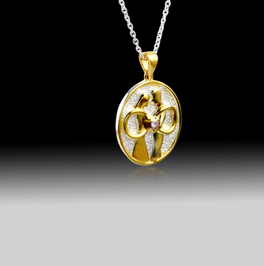 Infinite Love Necklace- 925 Sterling Silver 18k Gold Plated