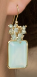 Aqua Chalcedony with Gray Moonstone